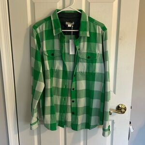 Outerknown Green Blanket Shirt Size M/L New with Tags